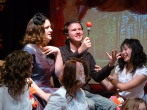 Behold upon my bending spear...