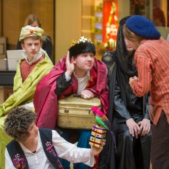 Performing Amahl in the Grand Arcade